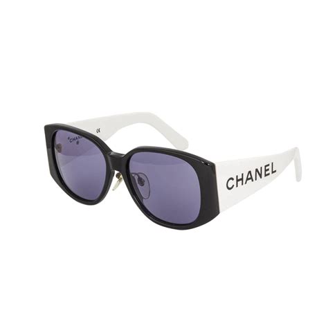 black and white chanel glasses|black and white chanel sunglasses.